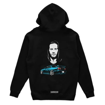 PAUL WALKER Skyline black hoodie