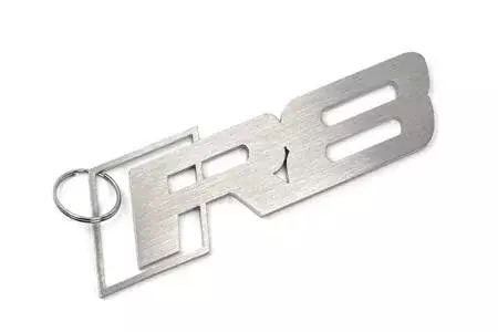 R8 logo stainless steel key ring