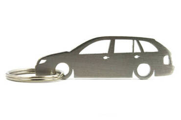 Skoda Fabia MK1 kombi stainless steel key ring