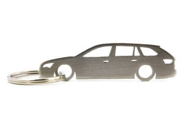 Skoda Superb MK3 station wagon stainless steel key ring