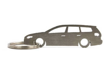 Stainless steel VW Volkswagen Passat B6 station wagon key ring