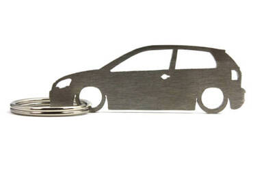 Stainless steel VW Volkswagen Polo 9N3 3d key ring