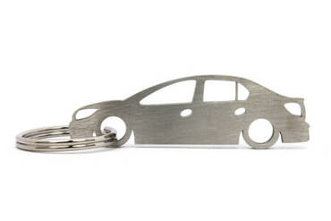 Stainless steel key ring Dacia Logan MK2 sedan