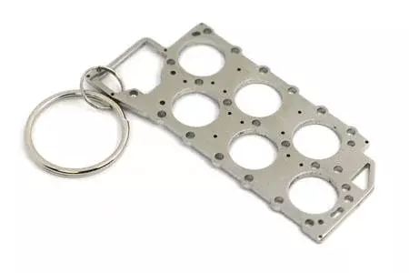 Stainless steel key ring VR6 VAG head gasket