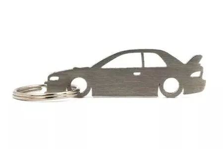 Subaru Impreza GC8 Meaneye stainless steel key ring