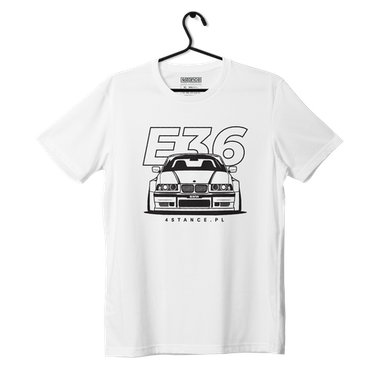 T-shirt front BMW E36 White