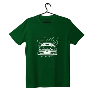 T-shirt front BMW E36 green