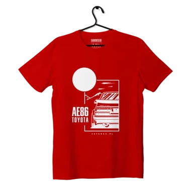 Toyota T-shirt AE86 red