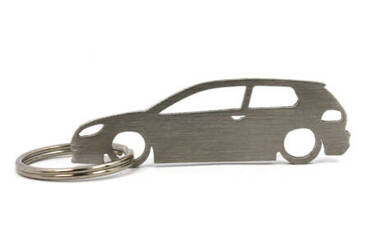 VW Volkswagen Golf MK6 3d stainless steel key ring