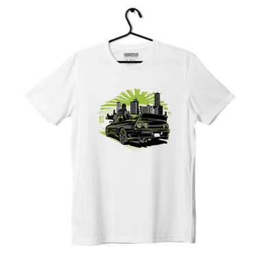 White Nissan Skyline GT-R R32 Godzilla T-shirt