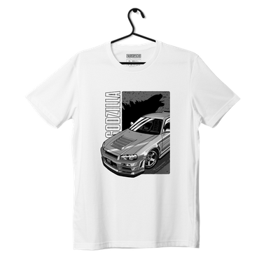 White Nissan Skyline GT-R R34 Nismo T-shirt