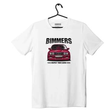 White T-shirt BMW E30 BIMMERS