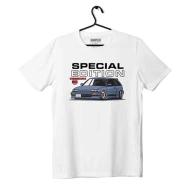 White T-shirt HONDA CIVIC IV SPECIAL 90s