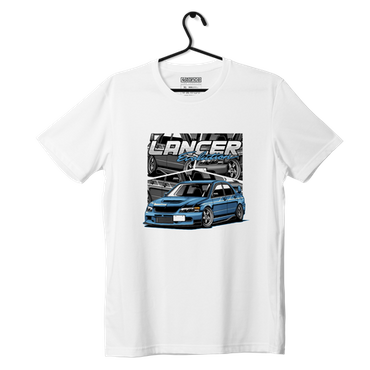 White T-shirt MITSUBISHI LANCER EVO VI