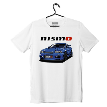 White T-shirt NISSAN Skyline R34 Nismo