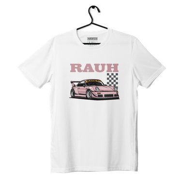 White T-shirt PORSCHE 911 RWB PINK