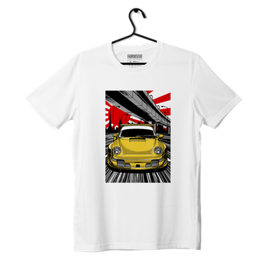 White T-shirt Porsche 911 Turbo Ruf CTR