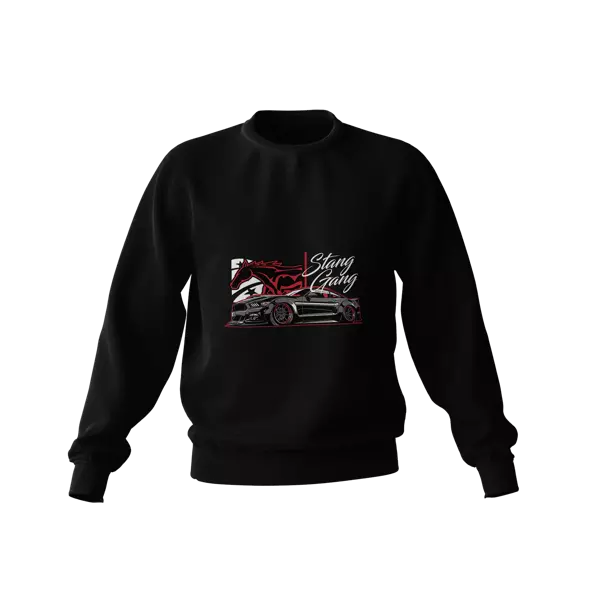 Black FORD Mustang Stang Gang Sweatshirt