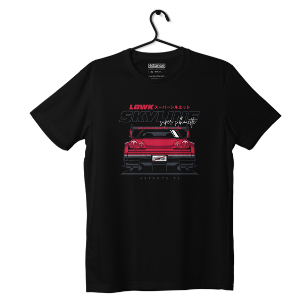 Black T-shirt NISSAN Skyline R34 LWBK