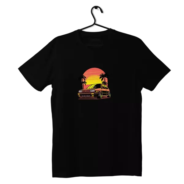 Black VW Golf mk2 Summer T-shirt