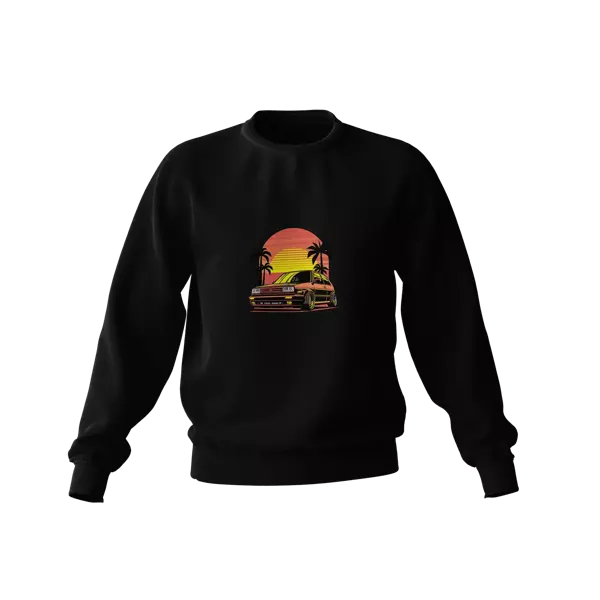 Black VW Golf mk2 Summer sweatshirt