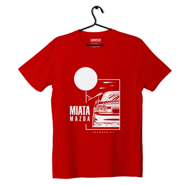 Mazda Miata T-shirt with roof red