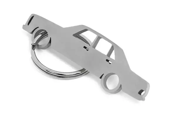 Mercedes-Benz E W115 stainless steel key ring 