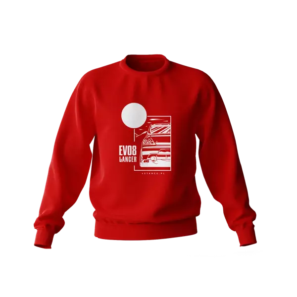 Mitsubishi Lancer Evo 8 sweatshirt red