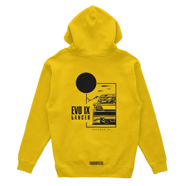 Mitsubishi Lancer Evo IX hoodie yellow