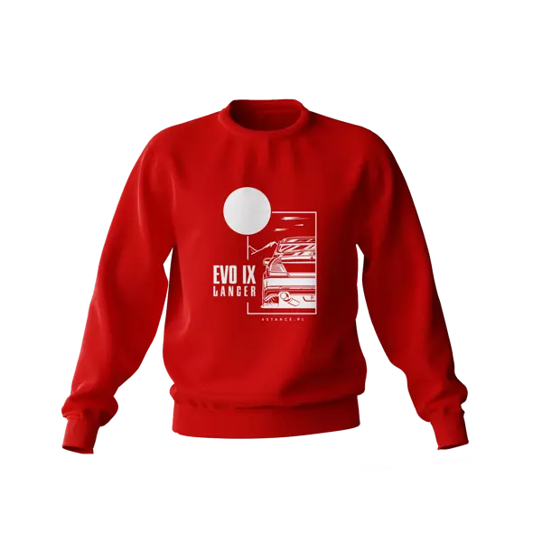 Mitsubishi Lancer Evo IX sweatshirt red