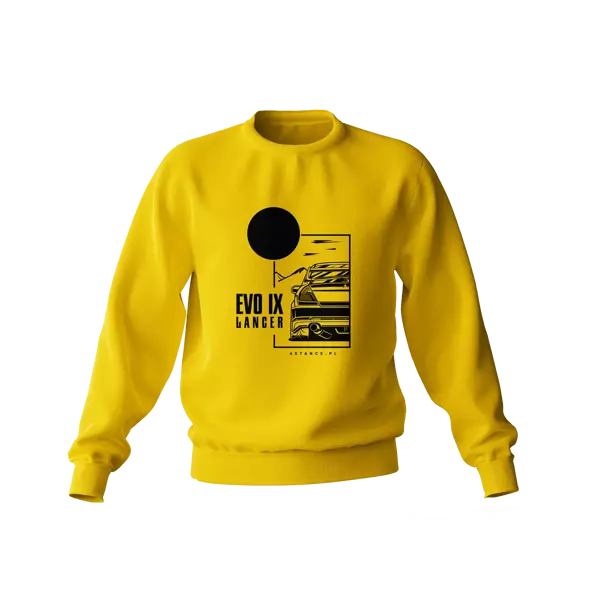 Mitsubishi Lancer Evo IX sweatshirt yellow