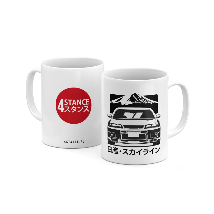 Mug for a Nissan Skyline GT-R R33 BW JDM fan