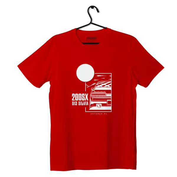 Nissan 200SX S13 JDM t-shirt red