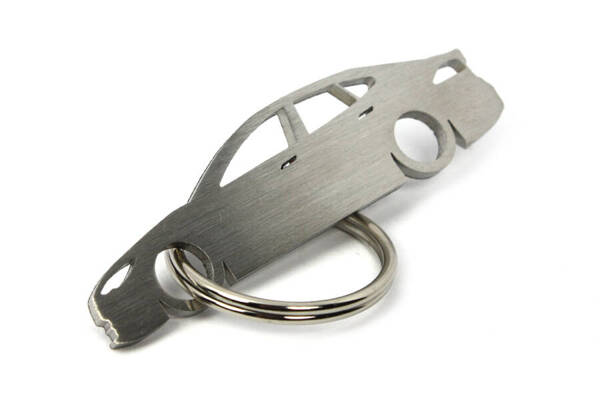 Stainless steel Tesla Model S key ring