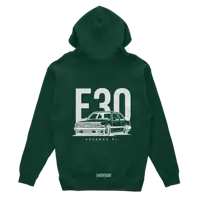 BMW E30 Classic hoodie bottle green