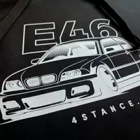 BMW E46 front hoodie black