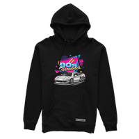 Black HONDA NSX 90s hoodie