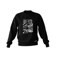 Black Mitsubishi Lancer EVO X sketch sweatshirt