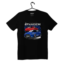 Black T-shirt Nissan Skyline R35 Pandem