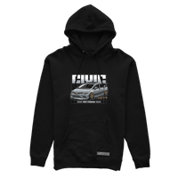 Black hooded sweatshirt HONDA CIVIC FD