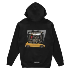 Black hooded sweatshirt HONDA CIVIC V RACING TEAM