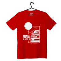 Mazda Miata T-shirt with roof red