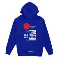 Mazda RX-7 hoodie blue