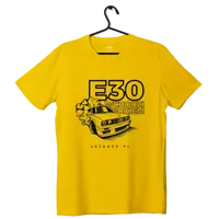 T-shirt BMW E30 T-shirt Enters sideways yellow