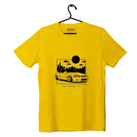 T-shirt Honda Civic VI JDM yellow