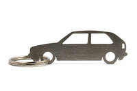 VW Volkswagen Golf MK2 3d stainless steel key ring