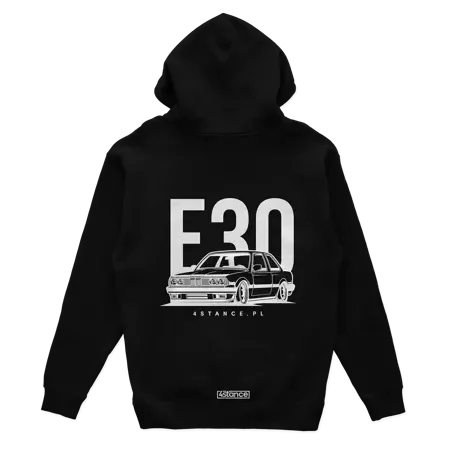 BMW E30 Classic Kapuzensweatshirt schwarz