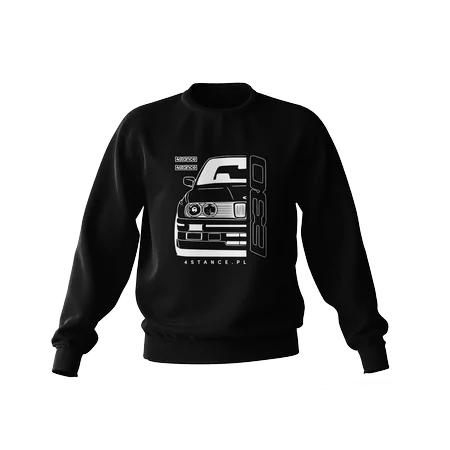 BMW E30 Front Sweatshirt schwarz