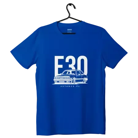 BMW E30 Klassisches blaues T-shirt