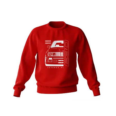 BMW E30 Sweatshirt mit roter Front